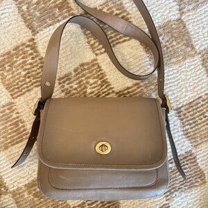 Coach Rambler Leather Crossbody Bag – Dark Stone – Limited Edition (201